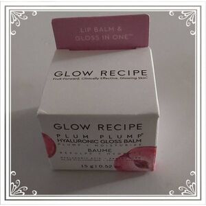 BNIB~GLOW RECIPE Plum Plump Hyaluronic Gloss Balm